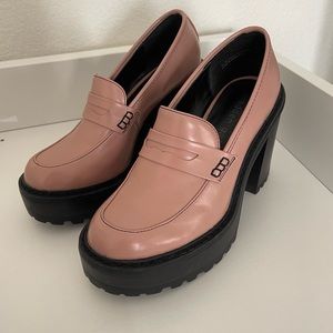 Madden Girl Kassidy Platform Loafer Blush Pink Shoes